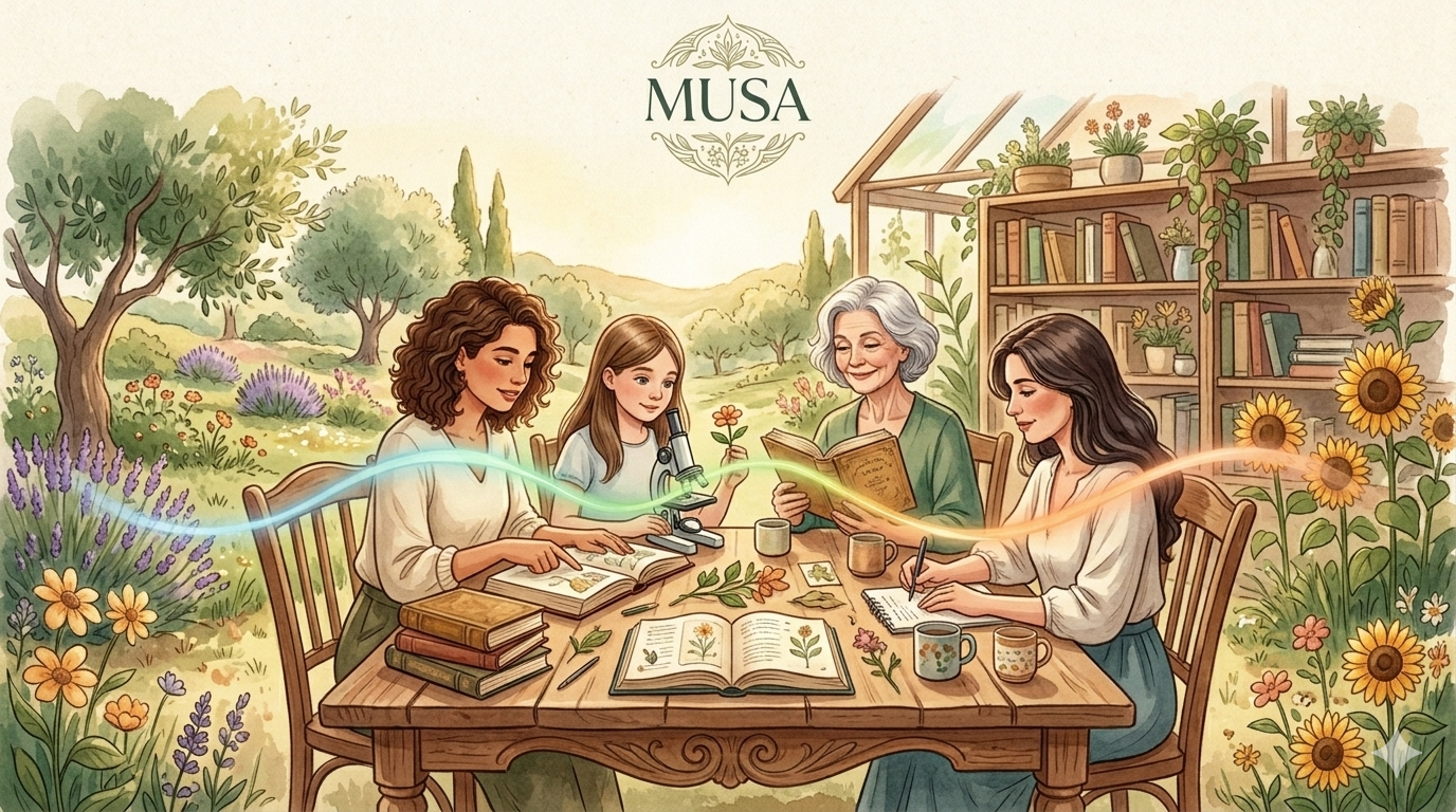 portada bienvenida con mujeres de diferente edad